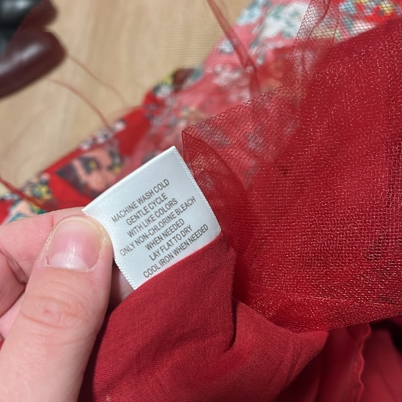 Modcloth Red Floral Midi Dress - Picture 7 of 7